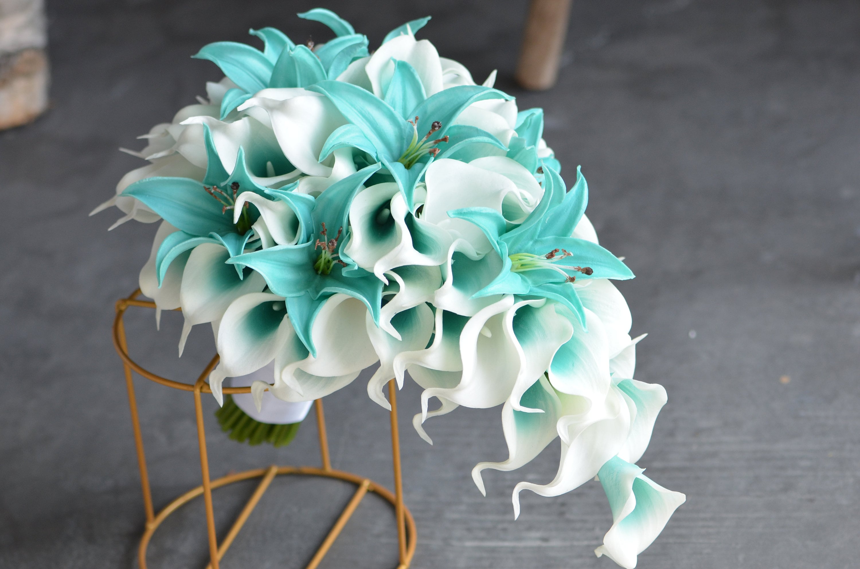 Tiffany Blue Artificial Flowers