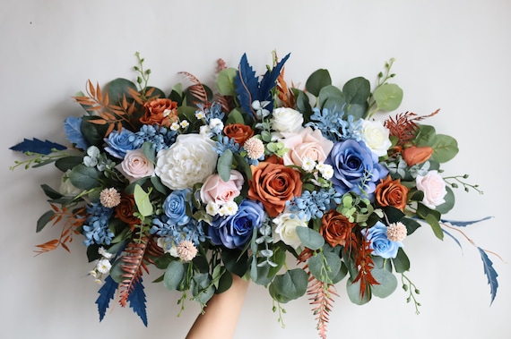 40 Teste Di Fiori Artificiali Assortiti Blu E Viola, Con Gambo Corto Cavo, 2.5-7 Cm, Per Decorazioni Fai Da Te, Matrimoni, Accessori - 4