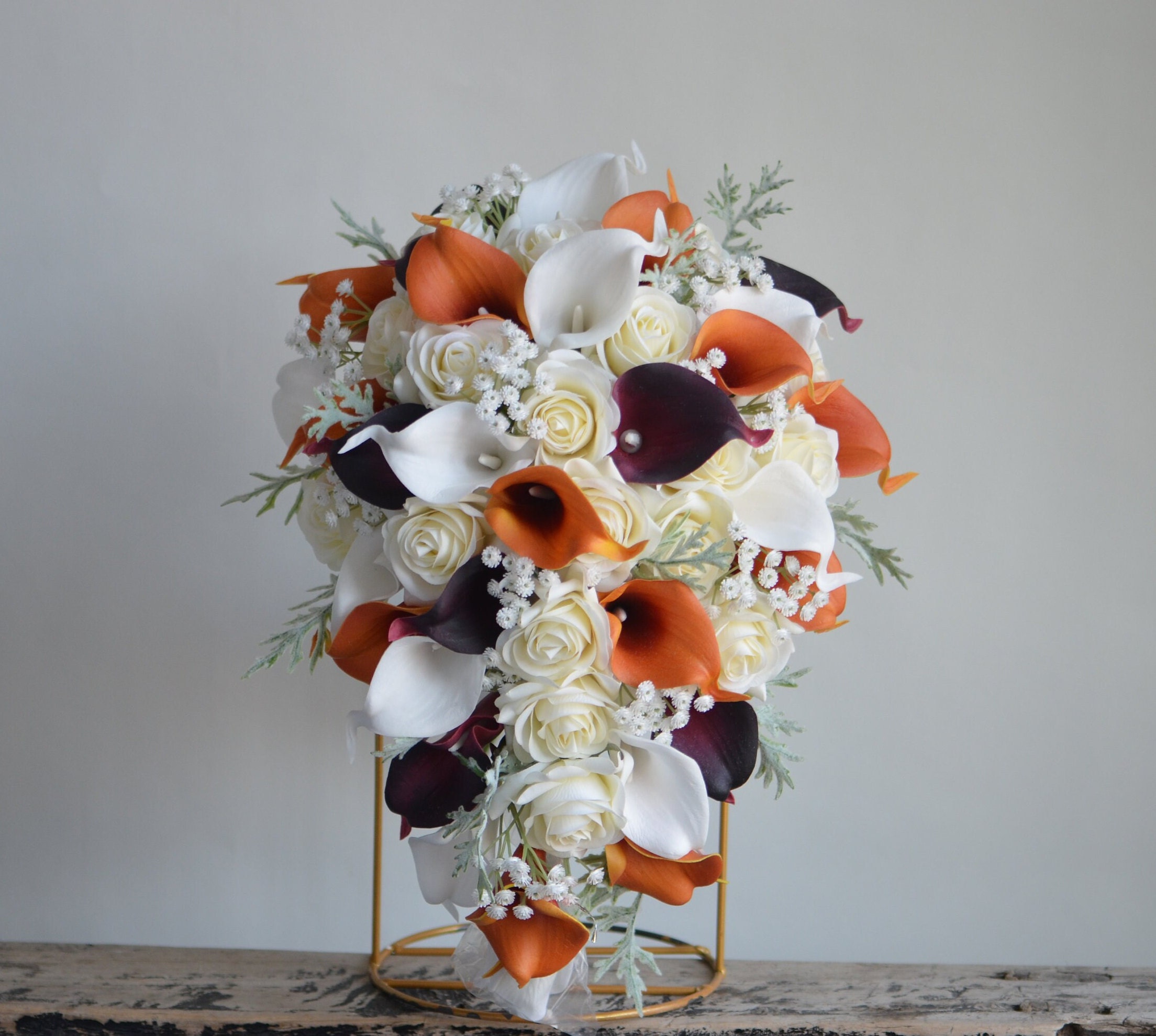 Burnt Orange Calla Lily Bouquet