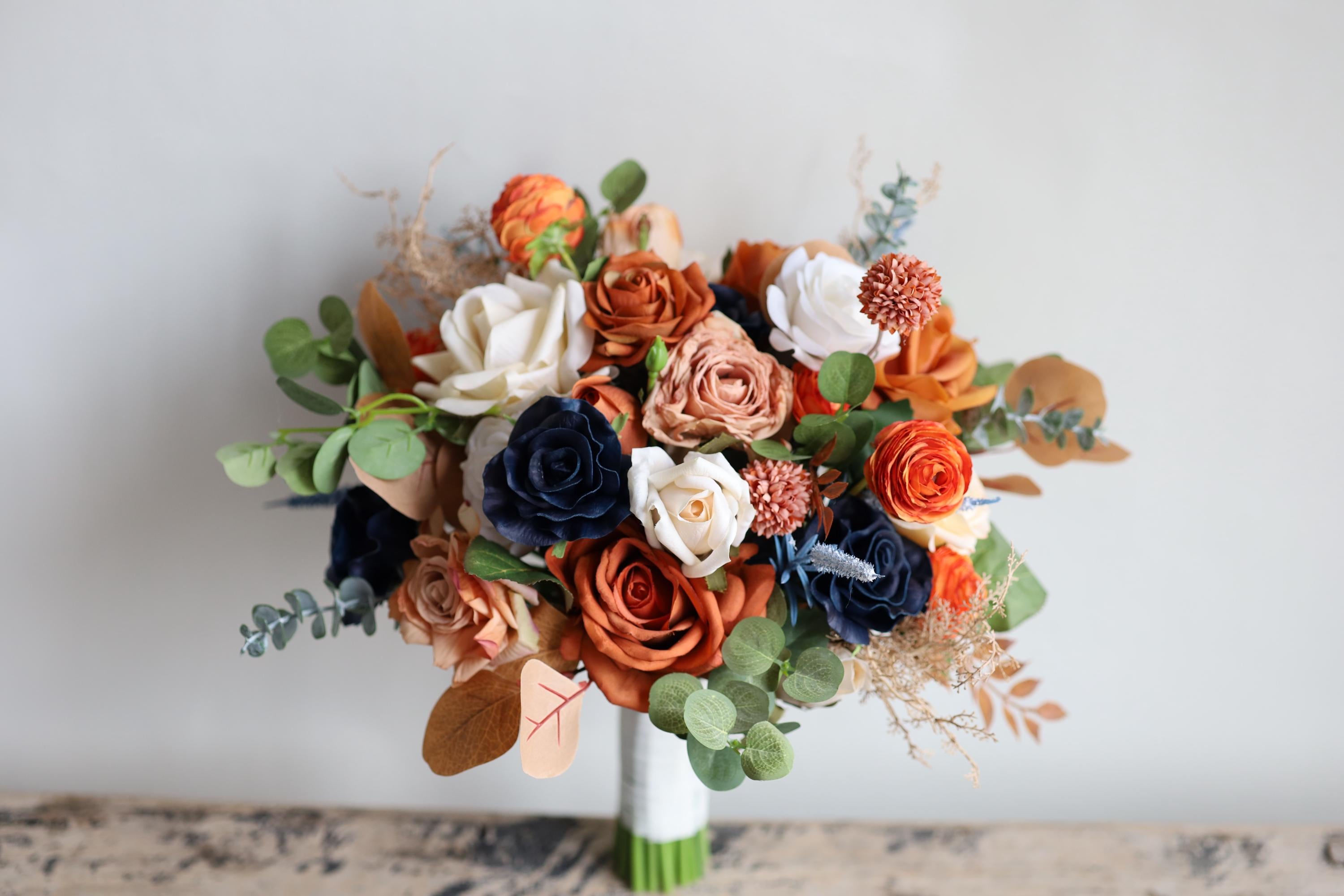 ネイビーブルーの花束 - Etsy 日本