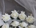 Real Touch Ivory Rose Boutonnieres, Fake Flowers Wedding Boutonniere & Wedding Corsage, Artificial Flowers Wedding Homecoming Prom Corsage