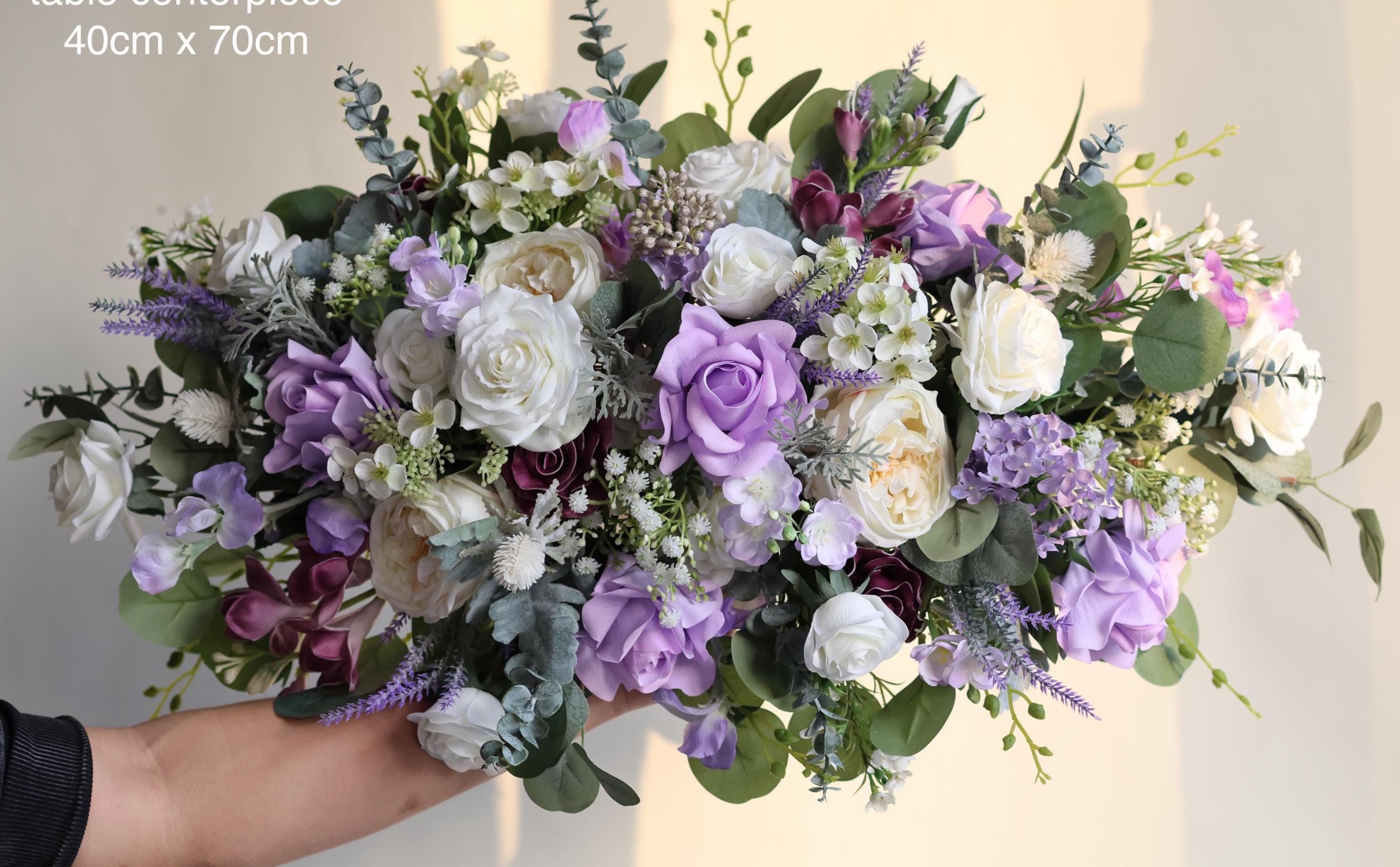 Bouquet Di Fiori Artificiali Di Lavanda Per Matrimonio Decorazioni Per Casa Rosa Rossa 94626891