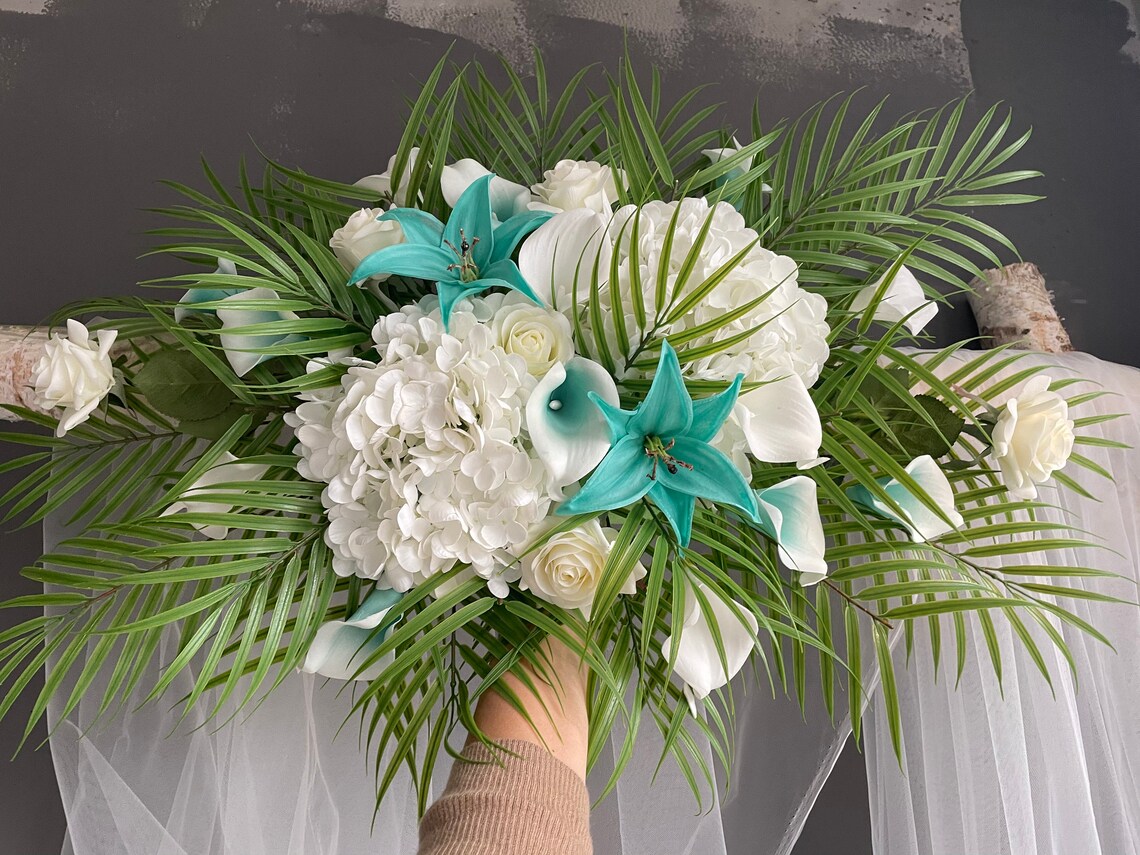 Artificial Flowers Turquoise Beach Wedding Archway Flower Etsy