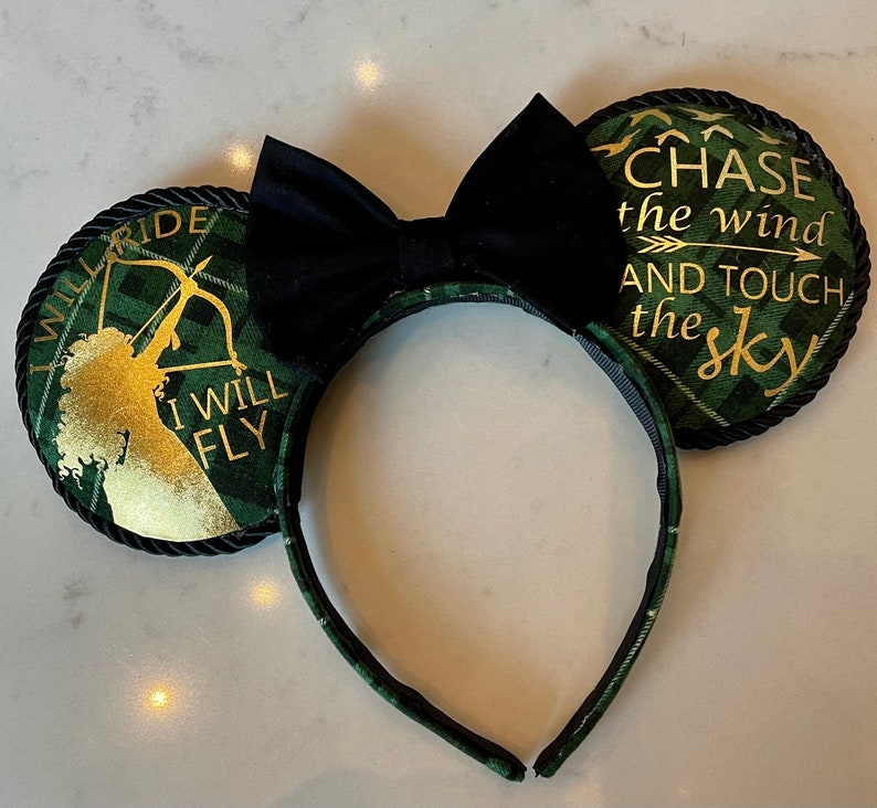 Merida Ears, Brave, Mouse Ears, Princess Ears, Pixar Ears, Mickey Ears, Disney Quotes, Disney World, Disneyland, Disney Gifts, for her image 2