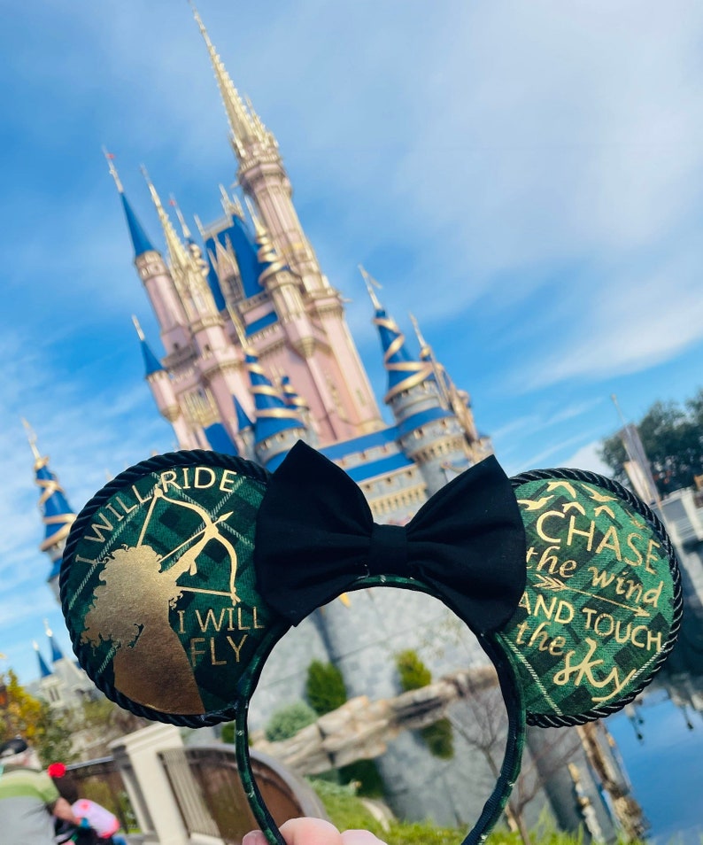 Merida Ears, Brave, Mouse Ears, Princess Ears, Pixar Ears, Mickey Ears, Disney Quotes, Disney World, Disneyland, Disney Gifts, for her image 1