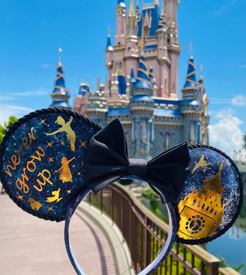 Peter Pan Ears, Tinkerbell, Mouse Ears, Neverland Ears, Classic Disney Ears, Mickey Ears, Disney World, Disneyland, Disney Gifts, for her image 1