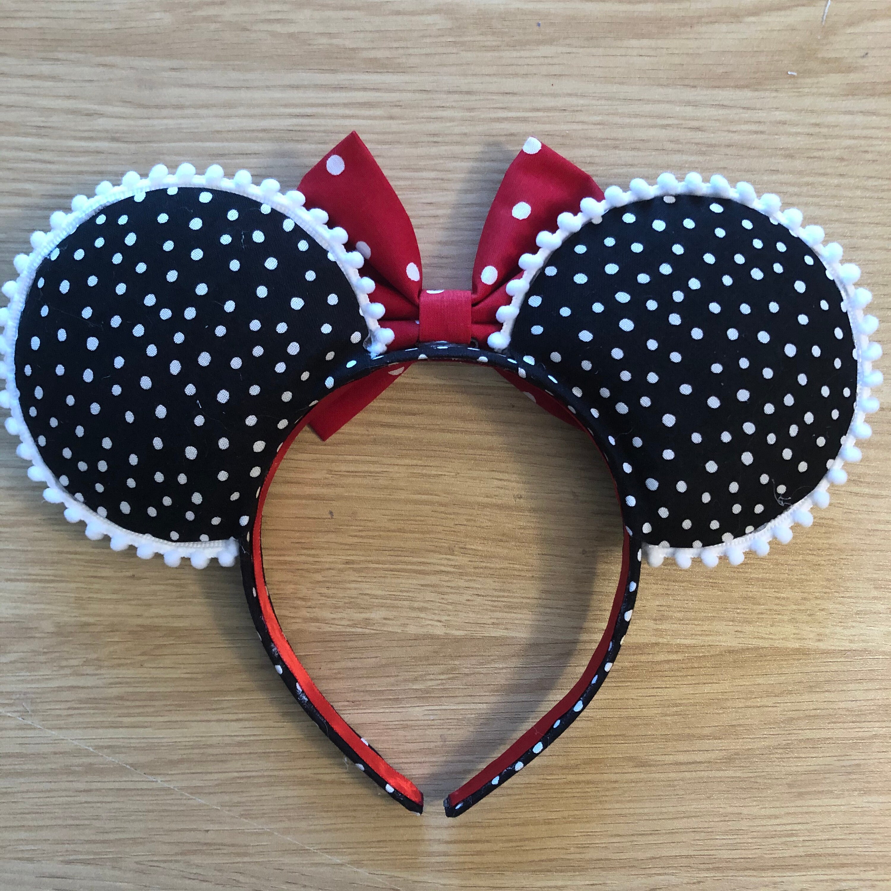 Polka Dots Mouse Ears Classic Minnie Ears Miniie Mouse Ears Etsy
