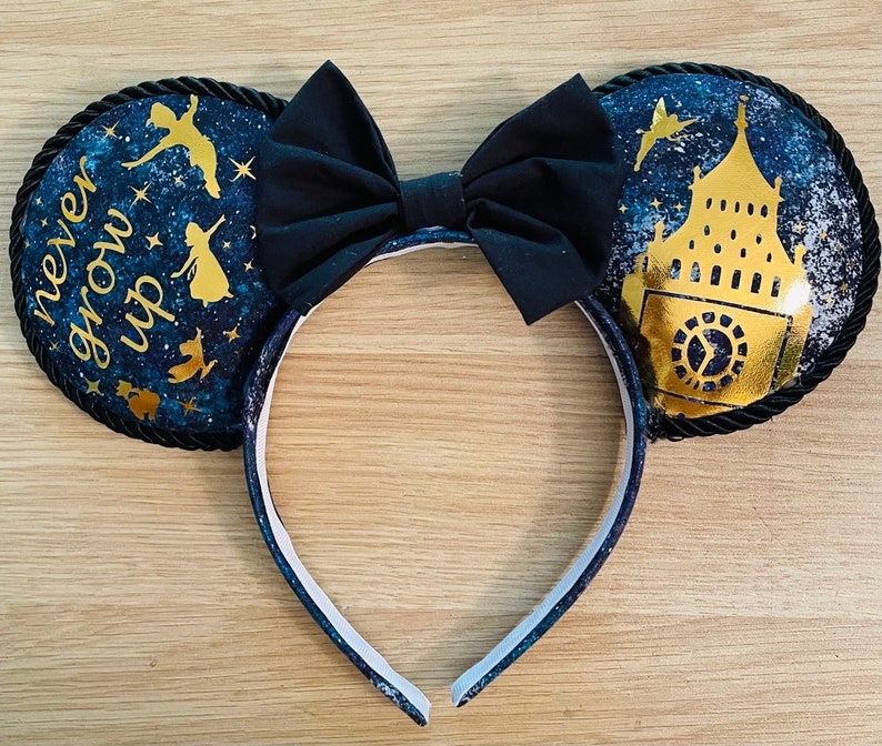 Peter Pan Ears, Tinkerbell, Mouse Ears, Neverland Ears, Classic Disney Ears, Mickey Ears, Disney World, Disneyland, Disney Gifts, for her image 2