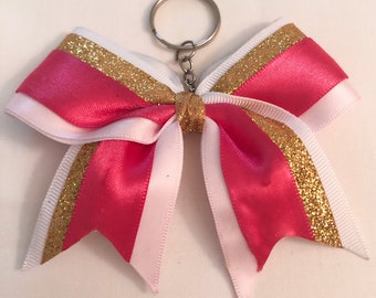 Sleeping Beauty Aurora, Disney Keychain, Cheer Bow Keychain, Disney Bow, Disney Gifts, Stocking Stuffer, Cheerleader Gift, for girls