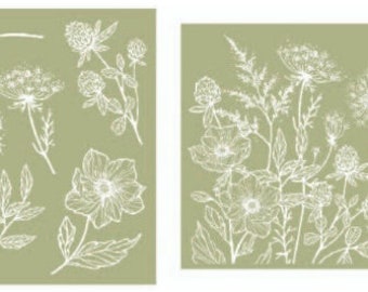 Belles & Whistles Wildflowers Silkscreen Stencil - Dixie Belle
