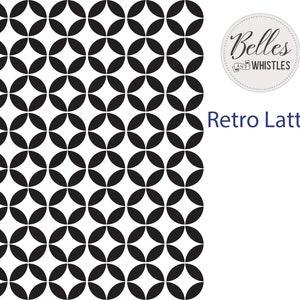 Belles & Whistles Retro Lattice Stencil - Dixie Belle