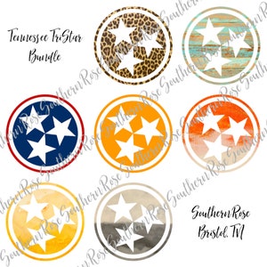 Tennessee TriStar PNG Bundle - Orange, Smokey Gray, Red and Blue