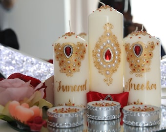 Decorated Mendhi Candle Mege Set