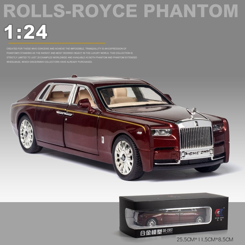 Comprar Coche modelo Phantom de Rolls a escala 1/24, juguete de