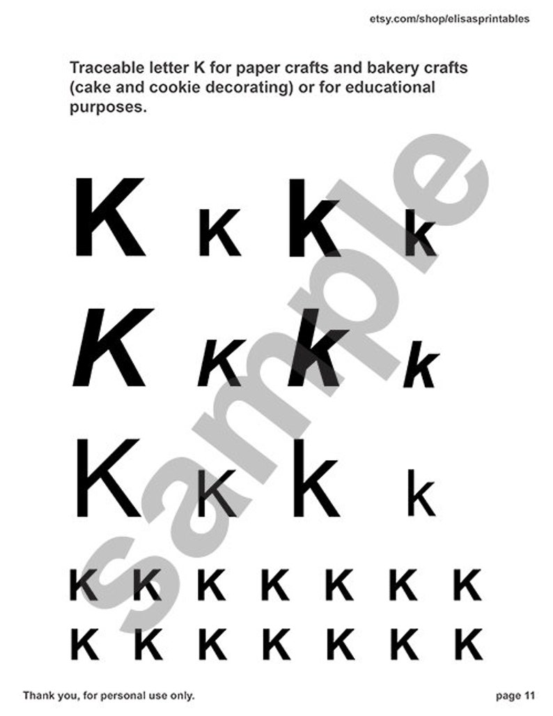 Standard Font Traceable Alphabet Letters Printable for Arts Etsy