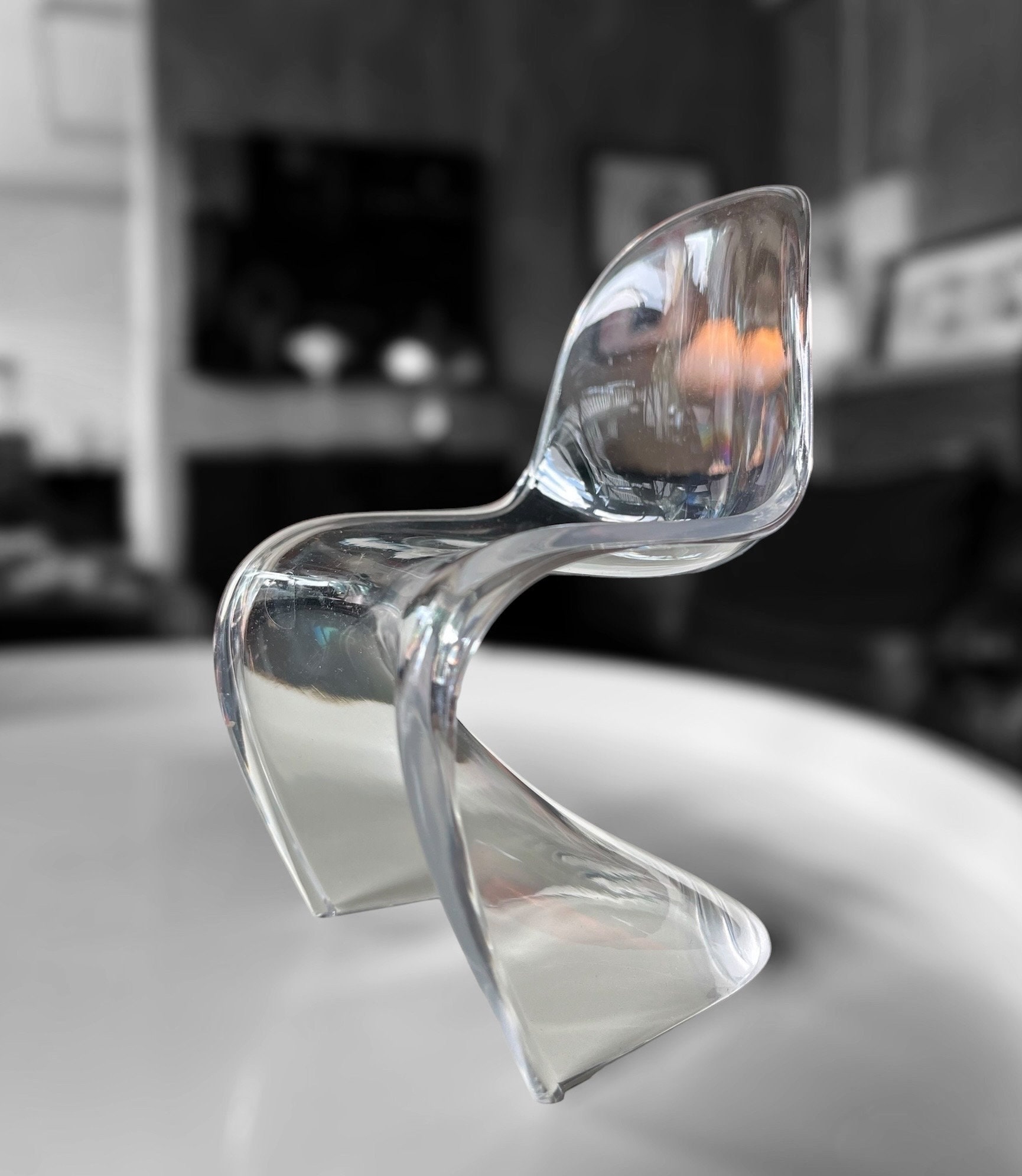 Dining Chairs Panton Chair Trasparente VITRA Miniature Verner