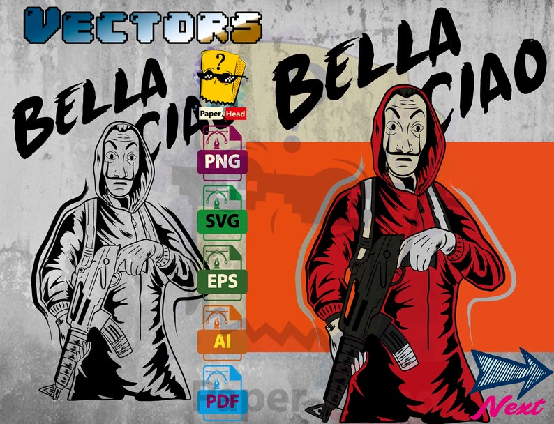 Free Free Money Heist Svg 485 SVG PNG EPS DXF File