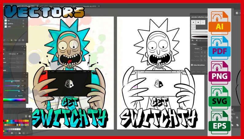 Rick & Morty Rick and morty baby svg grandfather's day | Etsy