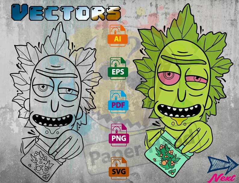 Free Free 206 Rick And Morty Smoking Weed Svg SVG PNG EPS DXF File