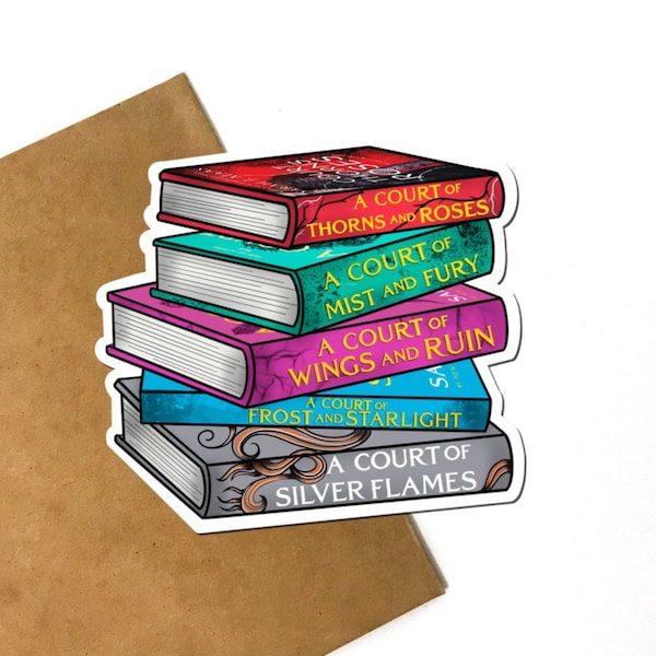 Pegatina de vinilo de los libros de ACOTAR