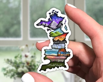 Prythian Map Sticker, ACOTAR