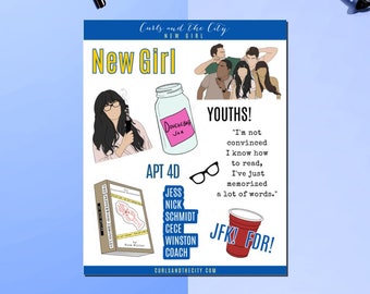 New Girl Sticker Sheet