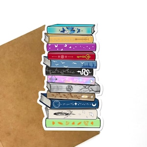 Album Eras Book Stack Sticker, Waterproof Laptop Kindle Decal