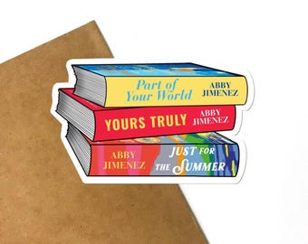 Yours Truly Book Stack Sticker