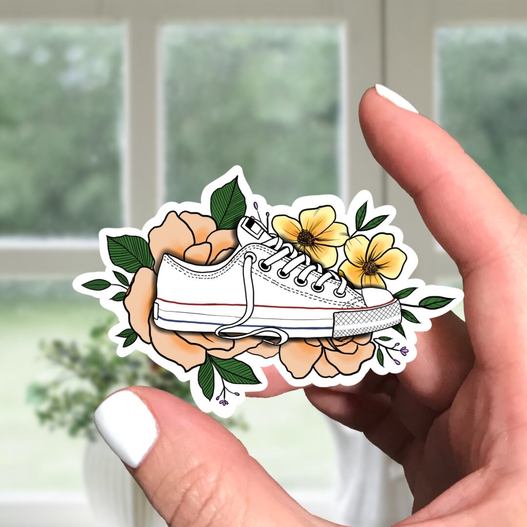 Convers Sticker Converse Sneaker Vinyl Sticker - Etsy