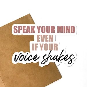 Speak Your Mind Sticker, RBG, Ruth Bader Ginsberg, Maggie Kuhn Quote