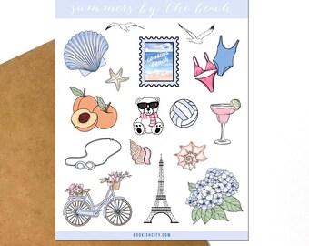 Summers by the Beach Sticker Sheet