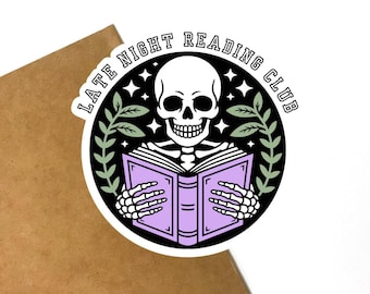Late Night Reading Club Sticker
