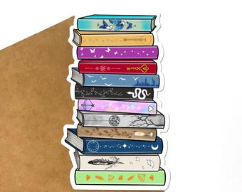 Album Eras Book Stack Sticker, Waterproof Laptop Kindle Decal