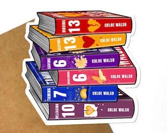 Binding 13 Book Stack Sticker