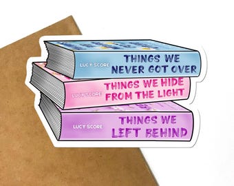 Knockemout Book Stack Sticker