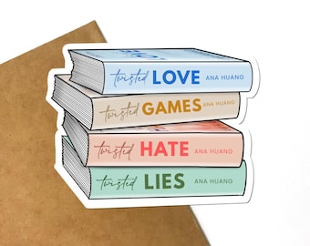 Twisted Series Book Stack Sticker