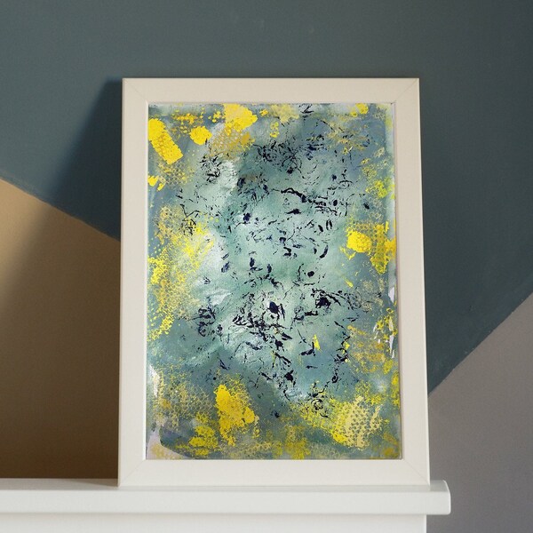 Raindrops Painting Etsy