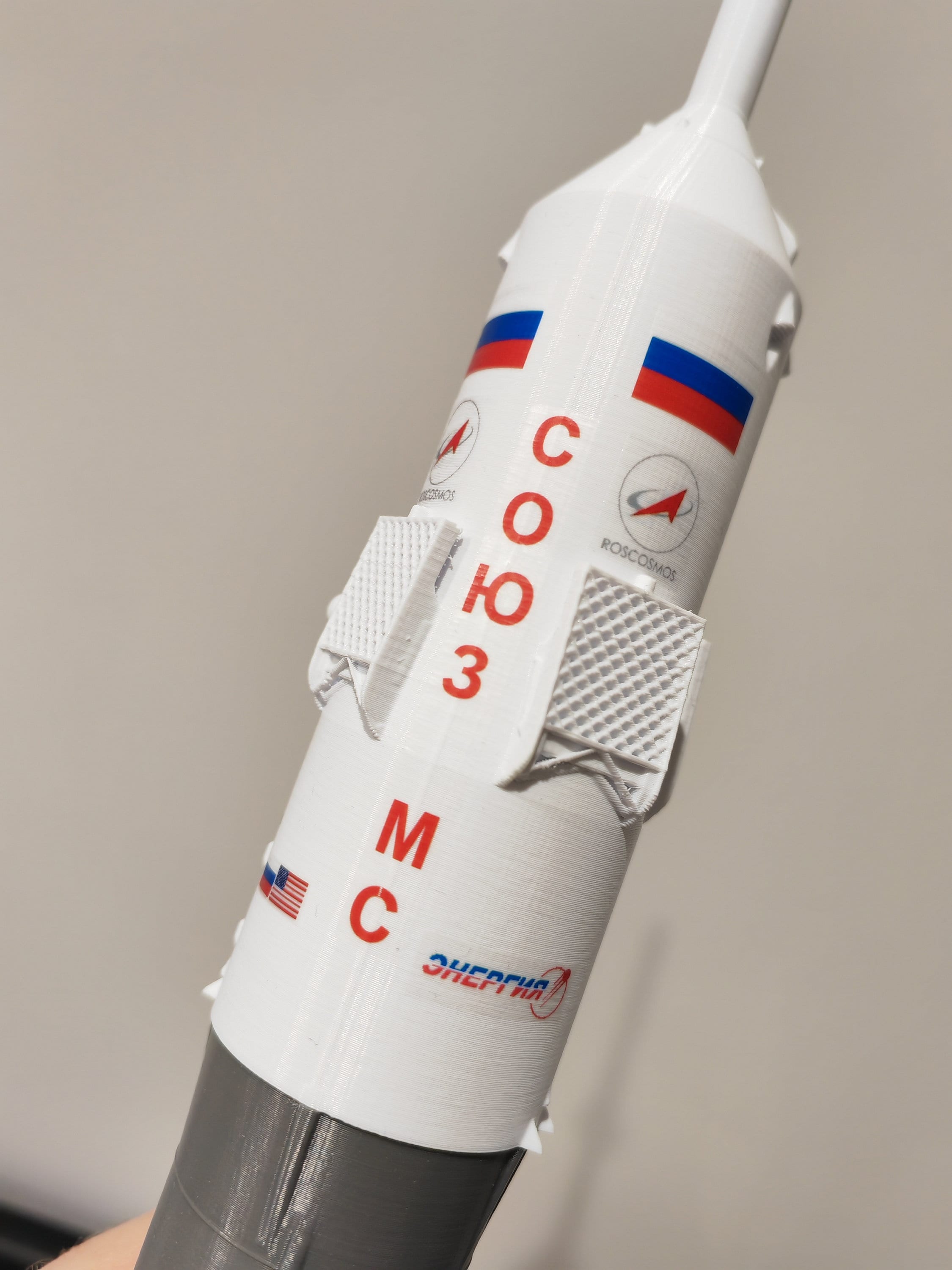 ソユーズ 2.1a MS-23 ロシア ロケット モデル ディスプレイ 宇宙船