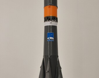 Soyuz 2.1a MS-23 Russian Rocket Model Display Spacecraft Assembled