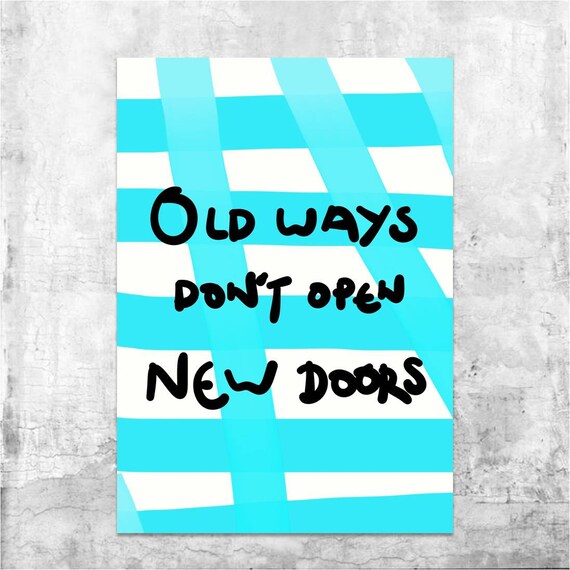New Doors Quote Inspirational Quotes Motivational Quotes Etsy