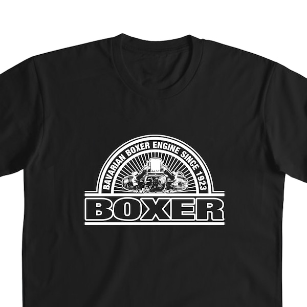 Bayern Boxer Motorrad Retro Logo T-Shirt