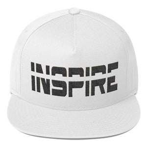 Unisex Adult Snapback Hat/ Cap - INSPIRE Embroidery - Soccer Football Freestlyer version - White/ Red