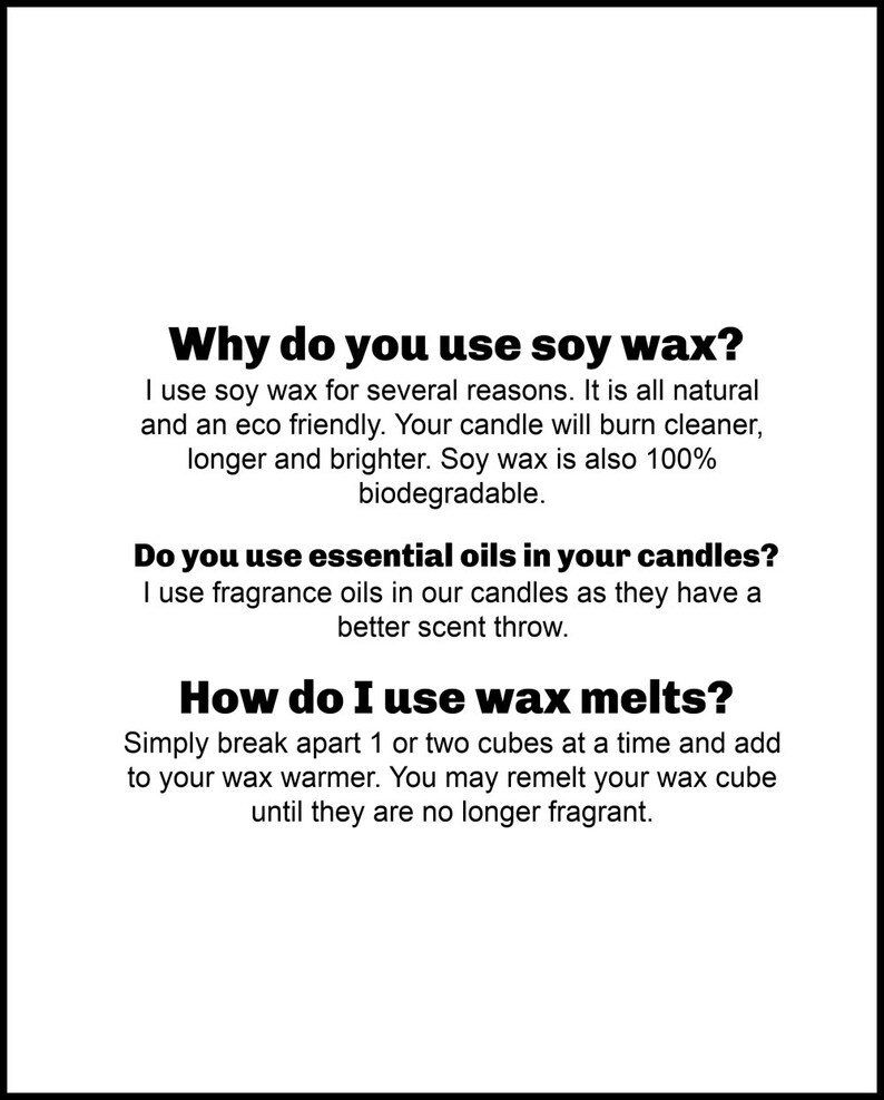 Baby Powder Wax Melt Soy Wax Tart Scented Wax Melt Etsy