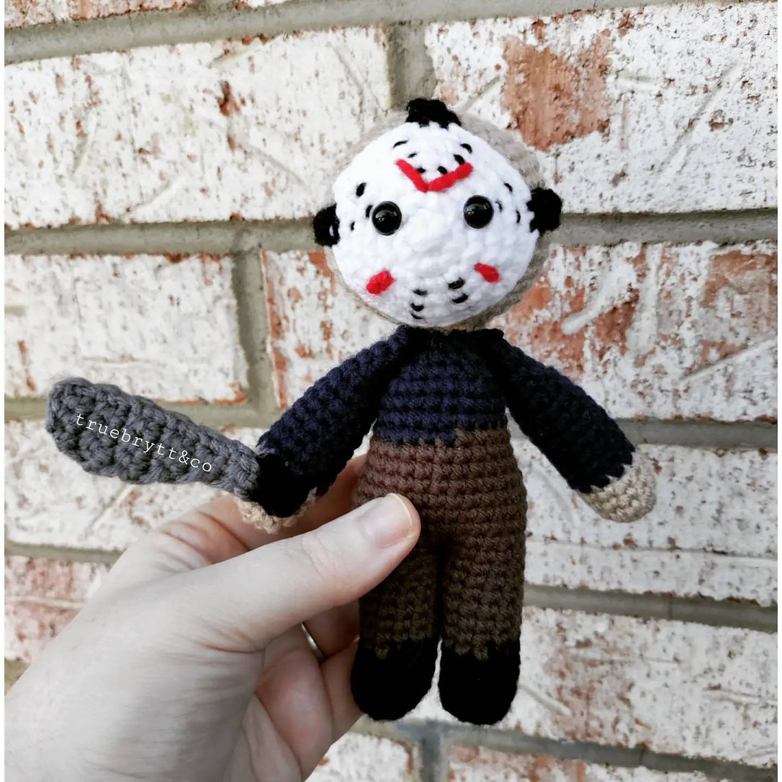 Crochet Jason Doll Friday the 13th Jason Voorhees slasher Etsy