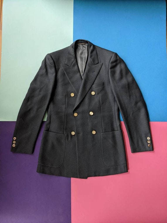 Vintage Jaeger wool double breasted blazer