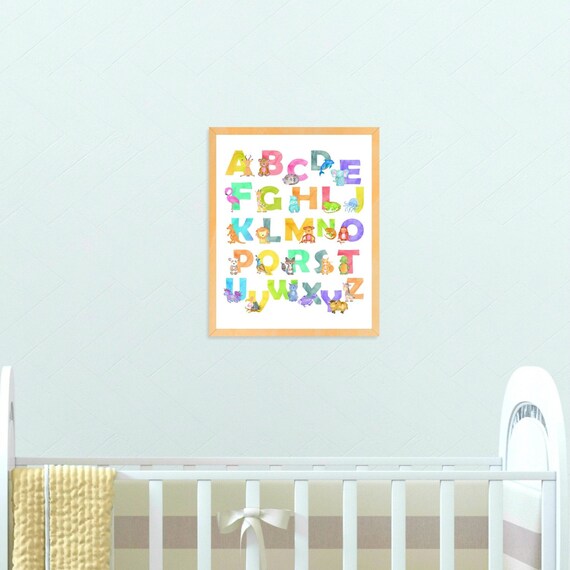alphabet decoration for nursery