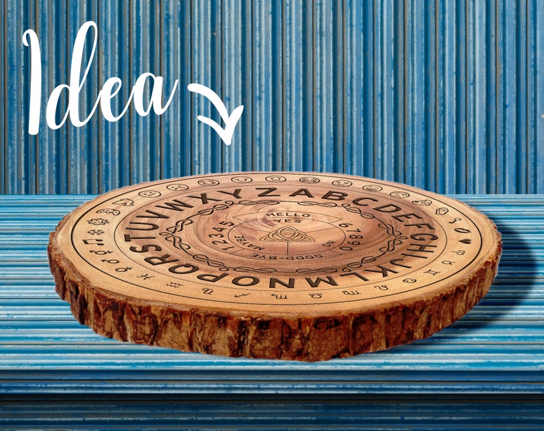 Printable Ouija Board or Spirit Circle design with Emojis