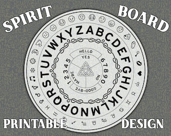 Printable Ouija Board or Spirit Circle design with Emojis!