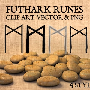 Norse Runes Clip Art Vector and PNG