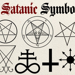 Satanic Symbols Clip Art Vector